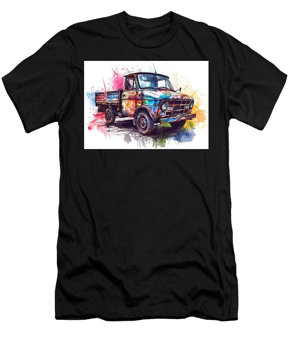 Ford Transit Chassis Cab Automotive Art Clark Leffler T-Shirt