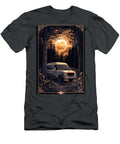 Ford Transit Chassis Cab Car Vintage Van in a Mysterious Forest At Night with a Full Moon Kyran Estrada T-Shirt