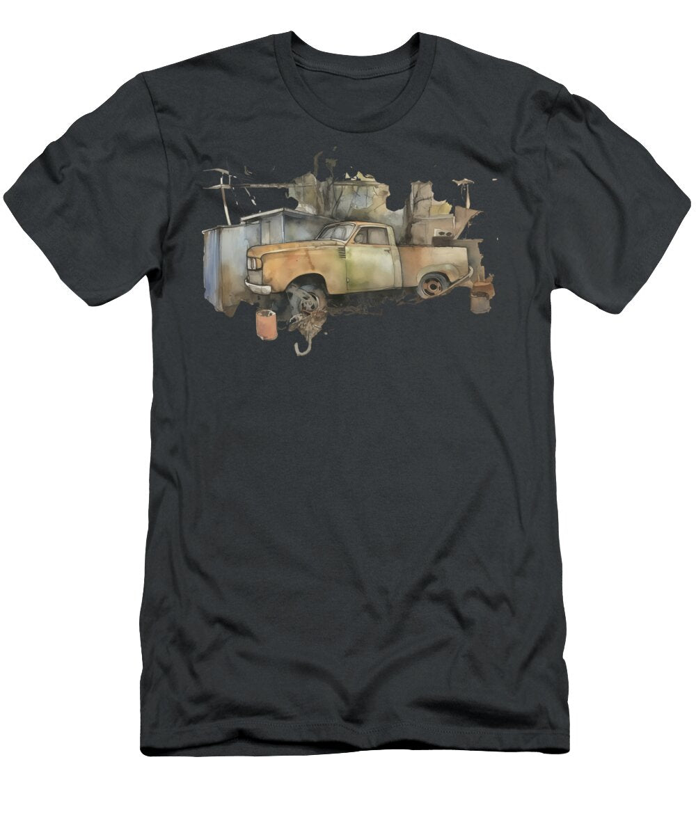 Forgotten Classic Car Watercolor 421 Mad Paperairplanes T-Shirt