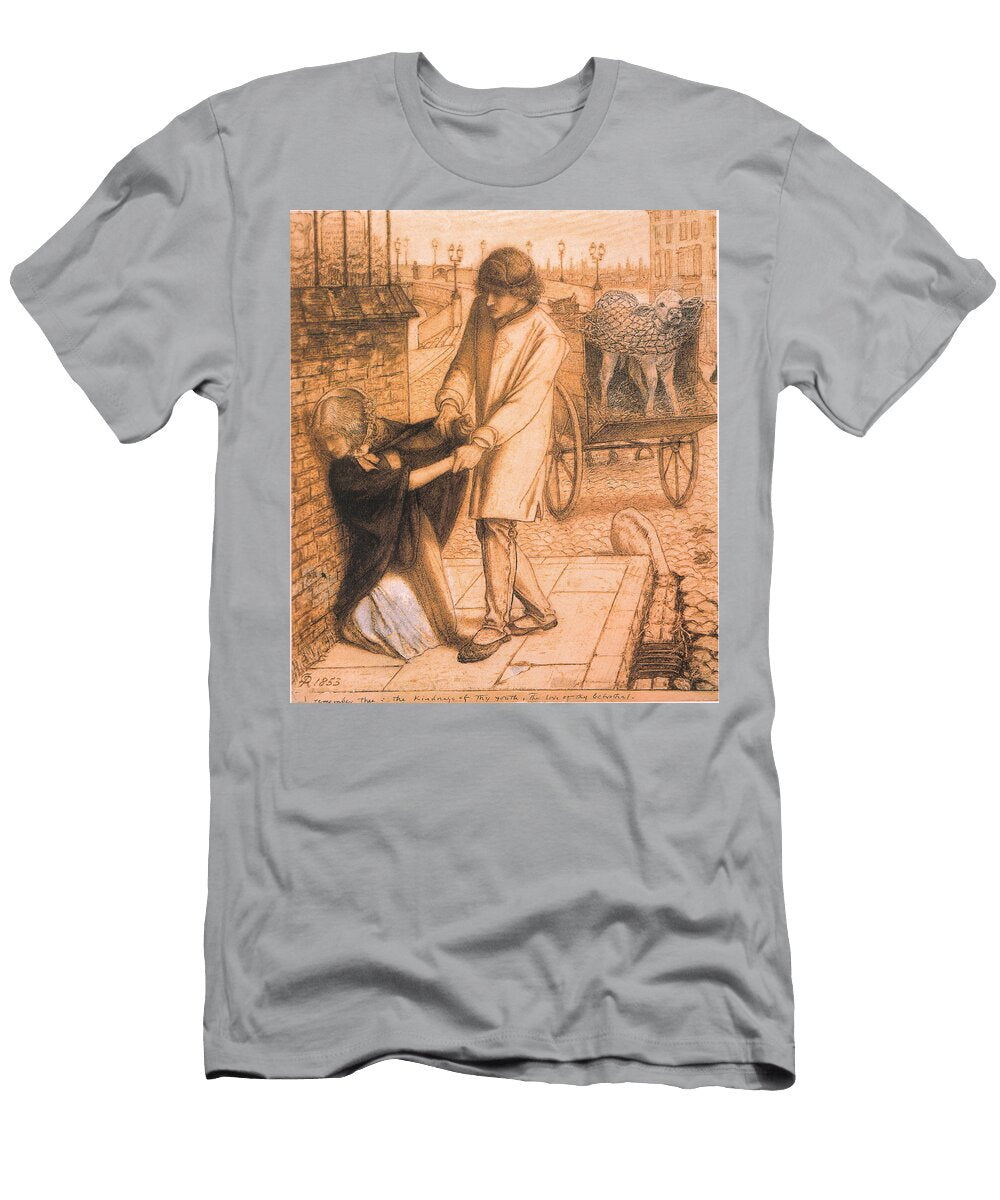 Found Compositional Study By Dante Gabriel Rossetti Celestial Images T-Shirt