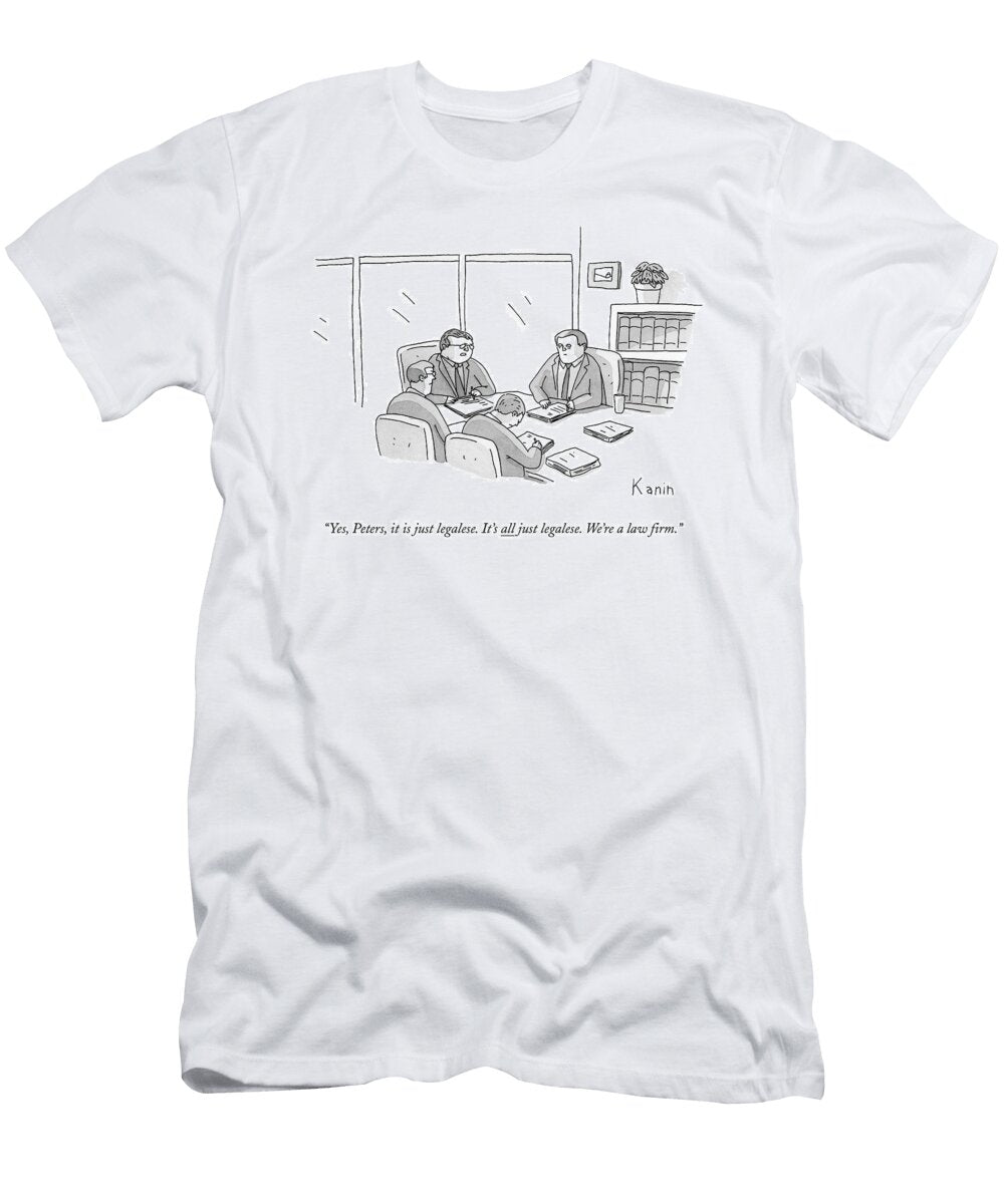 Four Lawyers Speak At a Conference Table Zachary Kanin T-Shirt