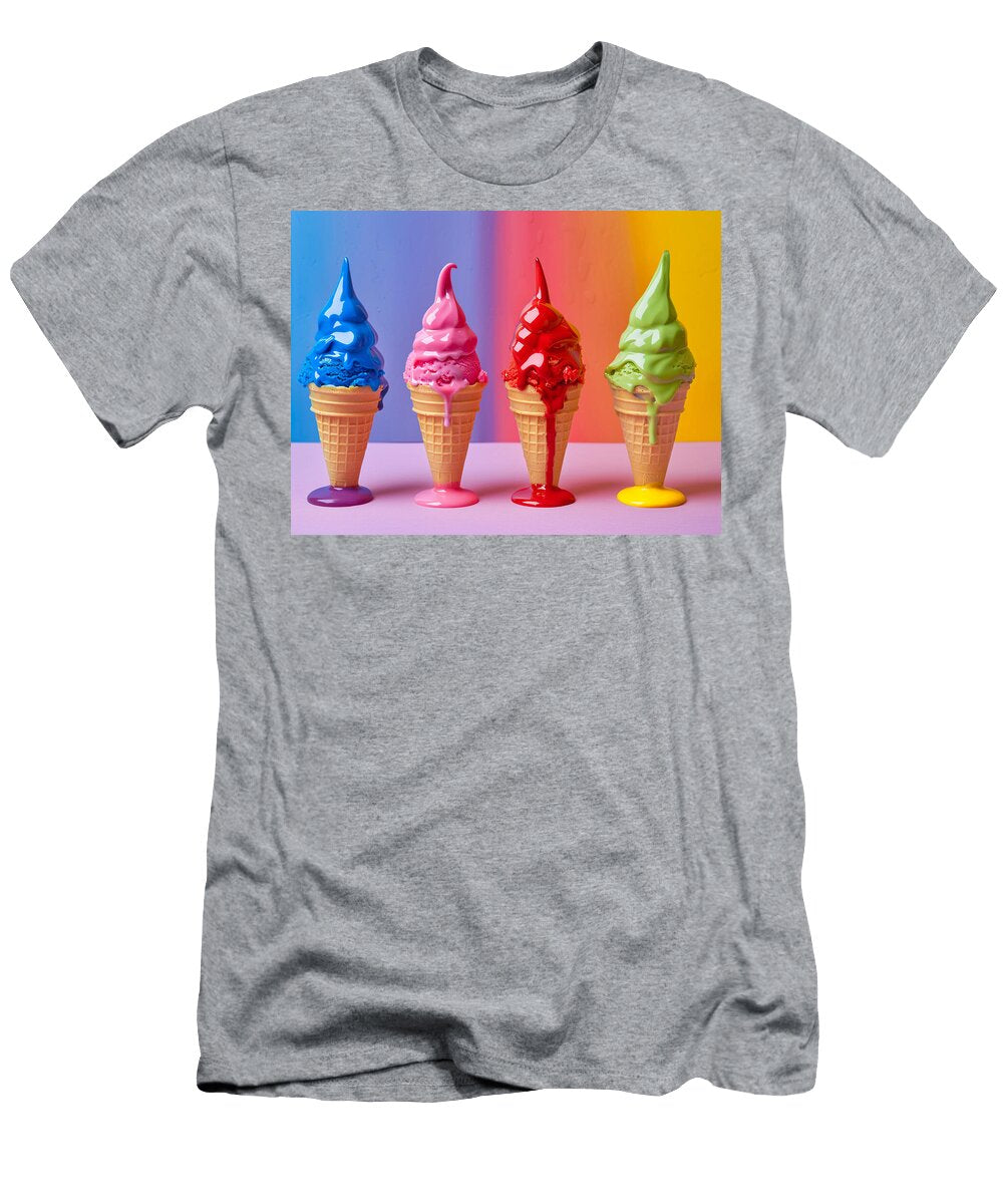 Four Melting Ice Cream Cones Garry Gay T-Shirt