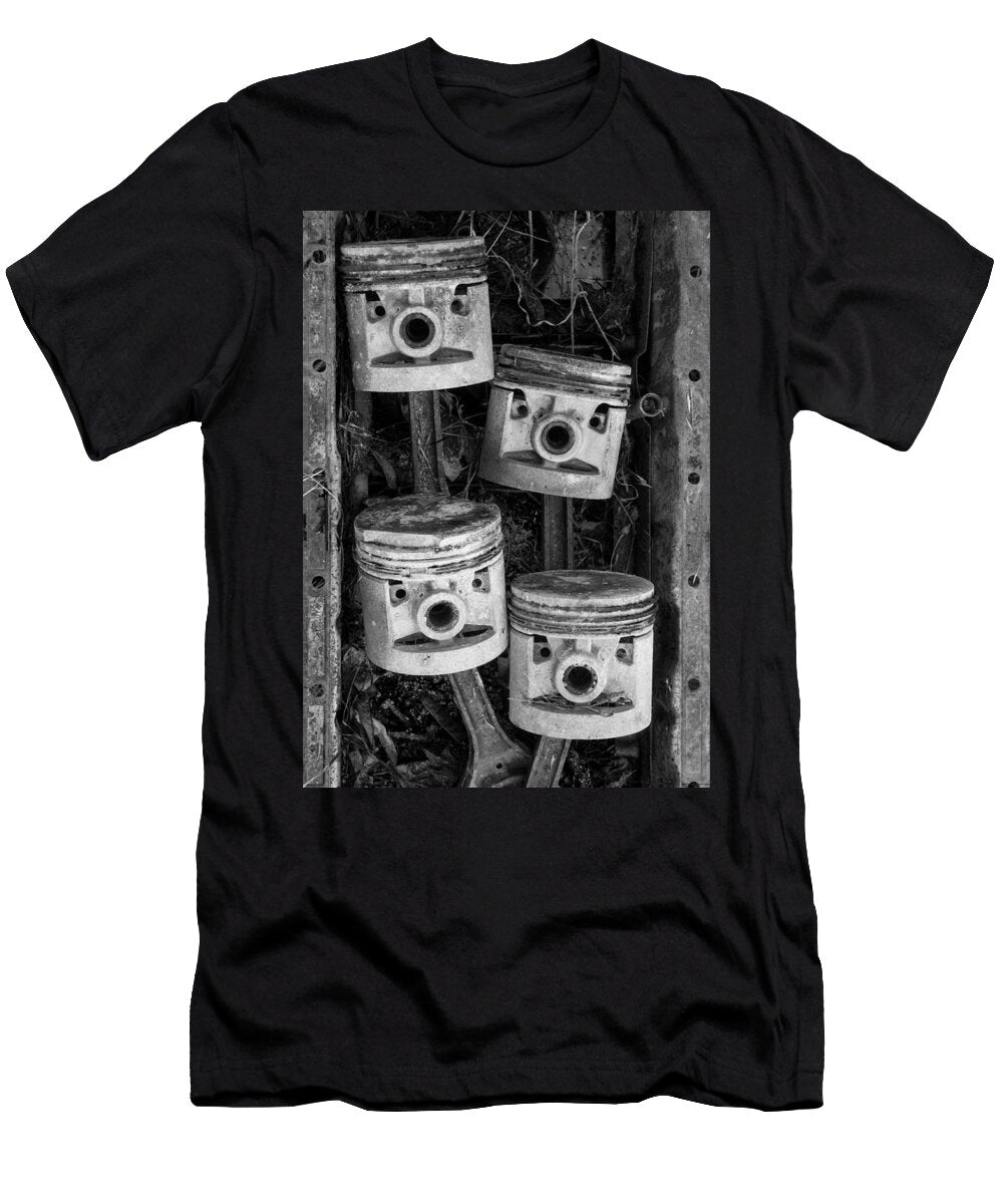 Four Pistons in a Pan Paul Derocker T-Shirt