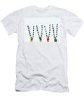Four Waffle Ice Cream Filled with Blueberries Arranged in a Row Joaquin Corbalan T-Shirt