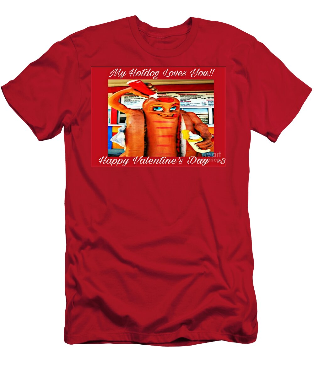 Frankly Frankie Valentine Pretttea Art Gallery By Teaya Simms T-Shirt