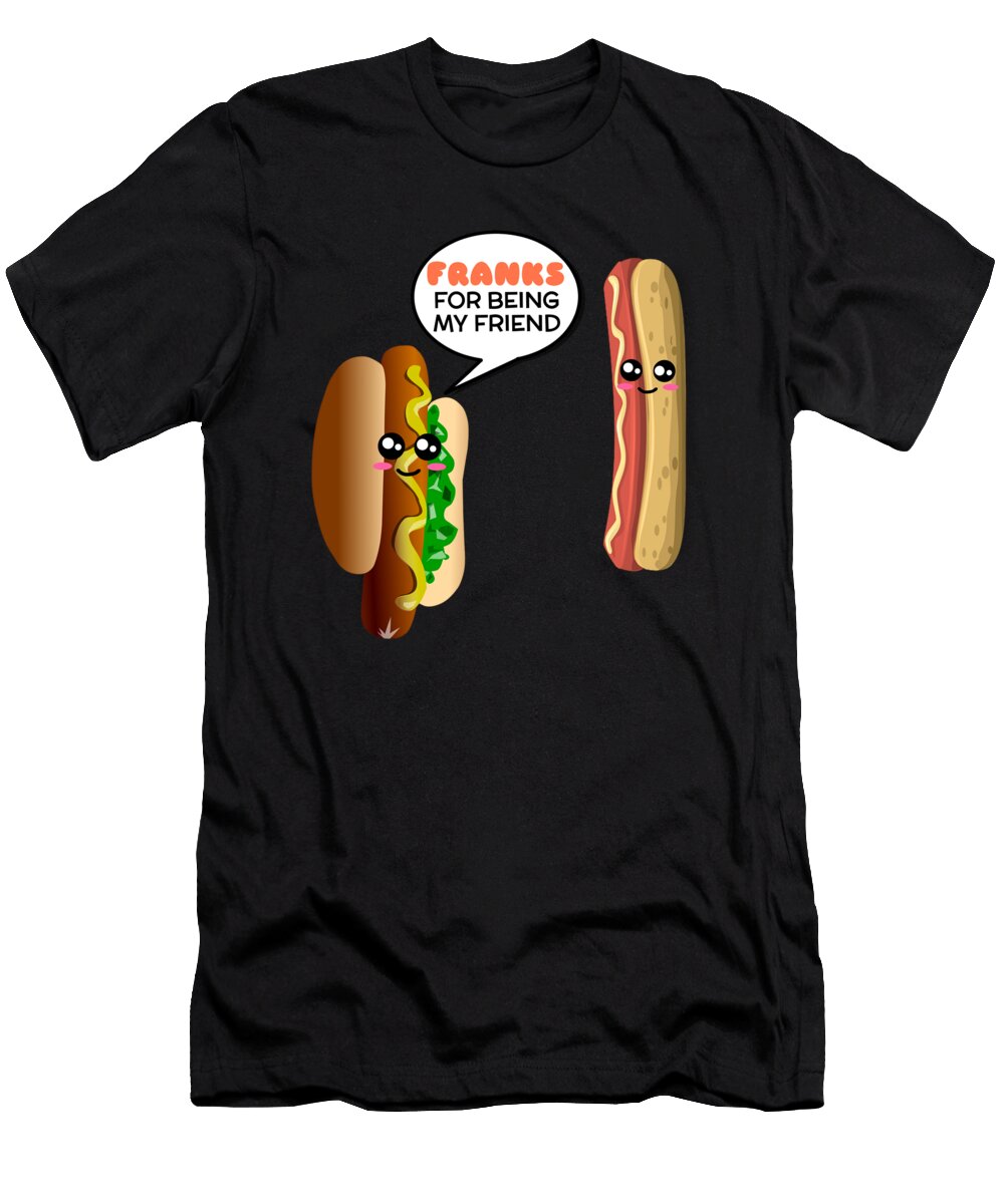 Franks for Being My Friend Funny Hotdog Pun Dogboo T-Shirt
