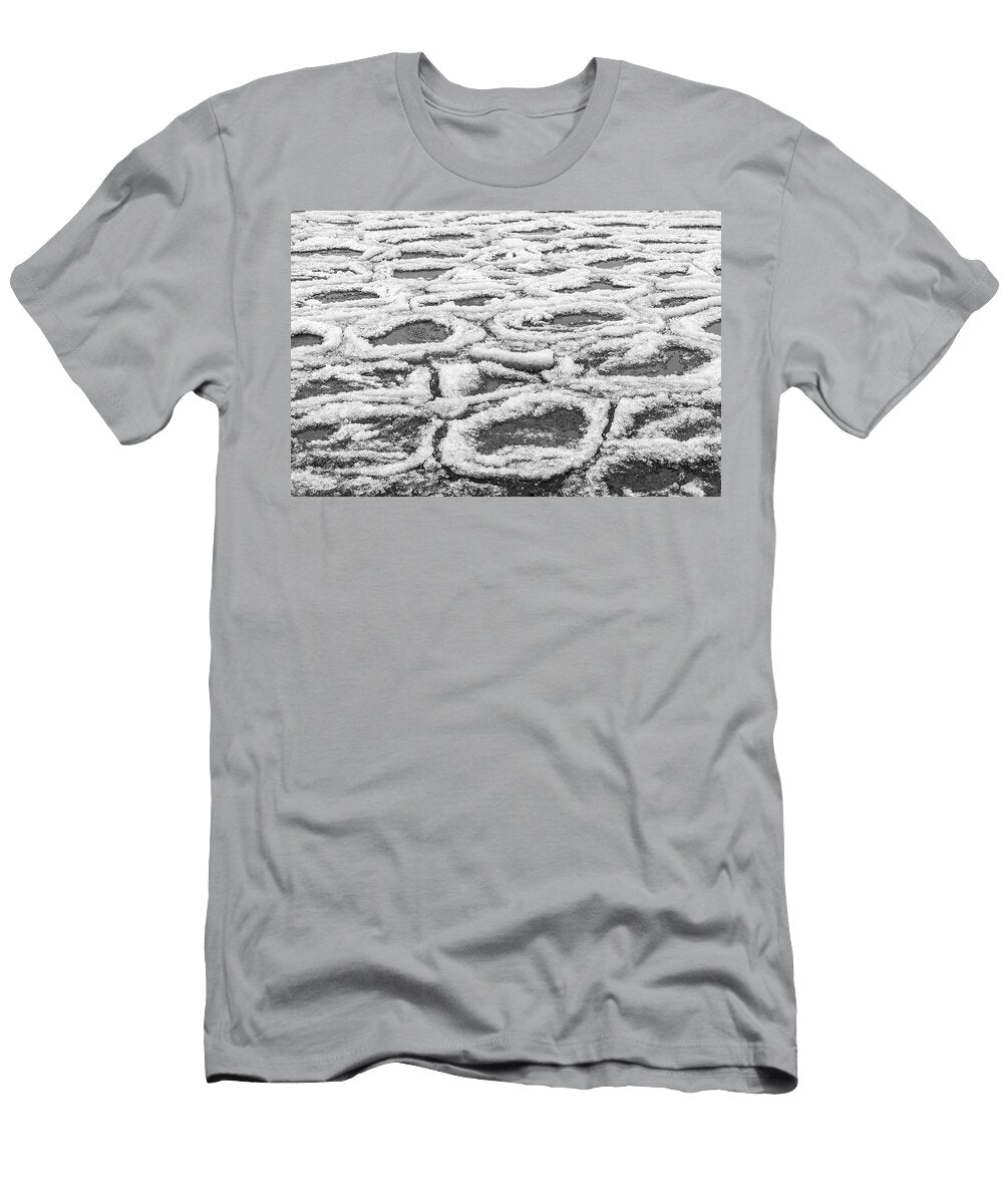 Frazile Ice Circles By Dave Photography By Phos3 Kathryn Parent and Dave Paddick T-Shirt