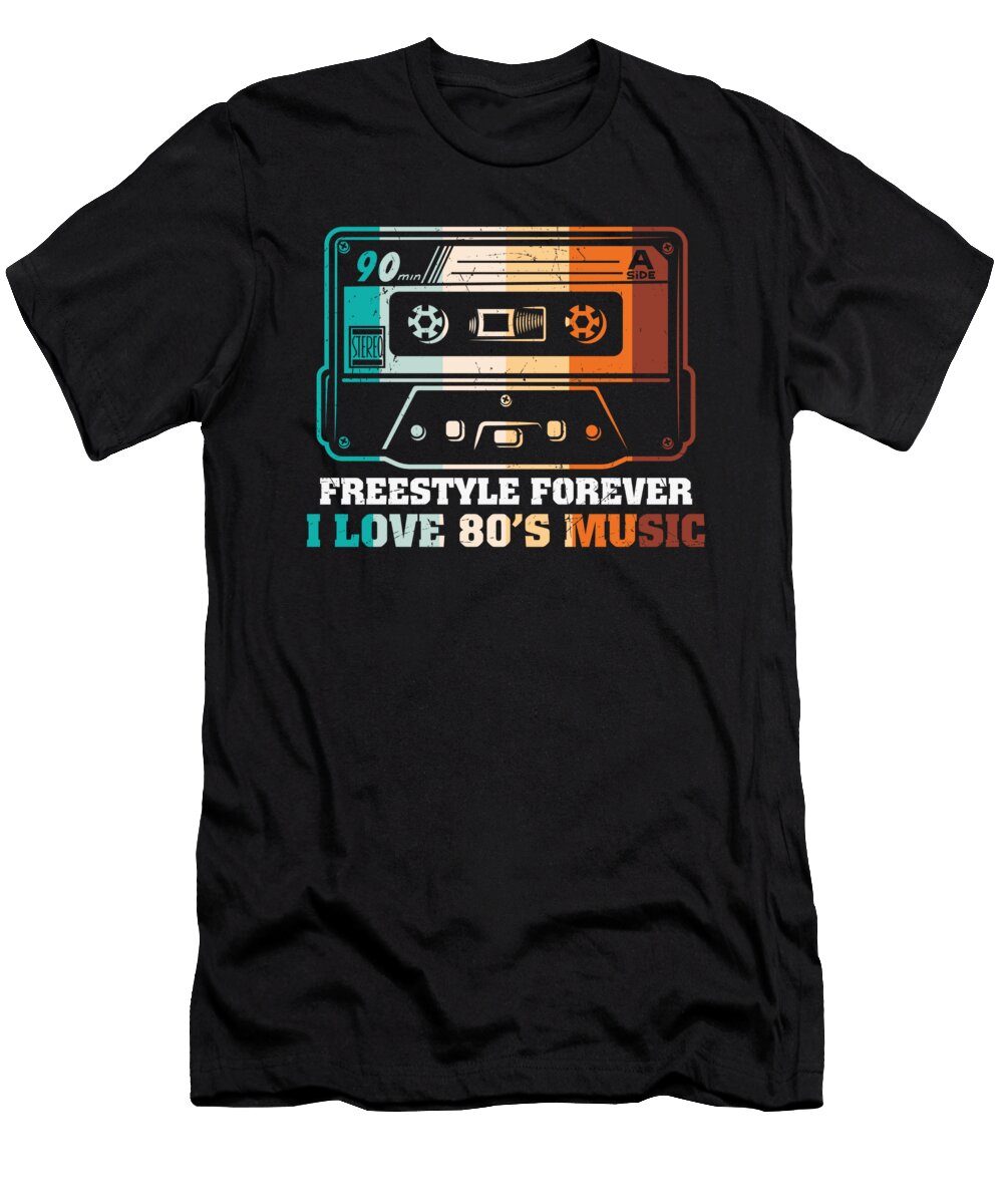 Freestyle Forever I Love 80s Music Cassette Licensed Art T-Shirt