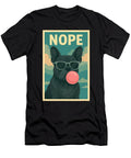 French Bulldog Nope Chewing Gum Bubble Art Print Yah Lishr T-Shirt