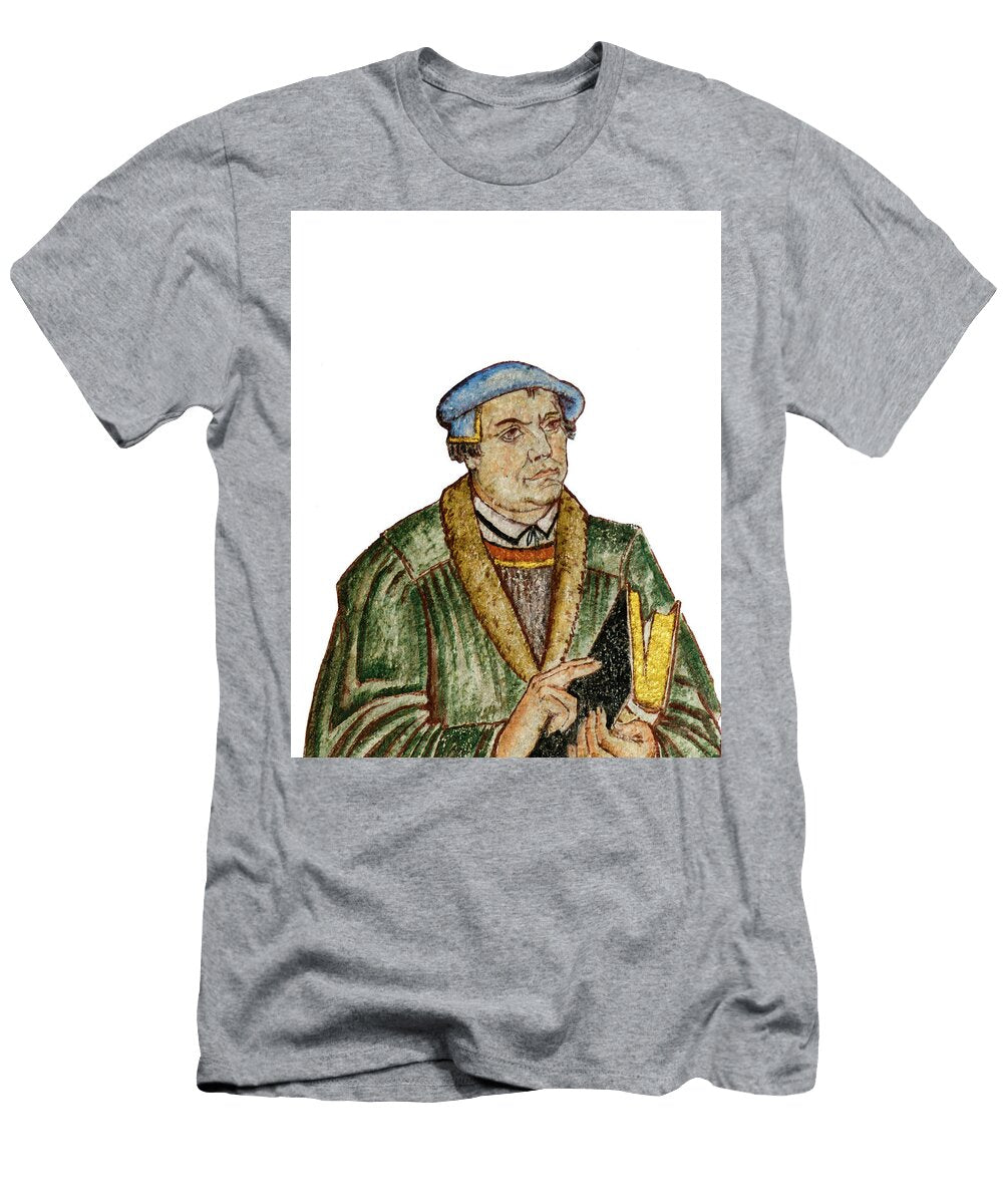 Fresco of the German Reformer Martin Luther Stig Alenas T-Shirt