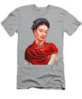 Frida Kahlo Portrait Oil on Black Velvet By Jorge Torrones Jorge Terrones T-Shirt