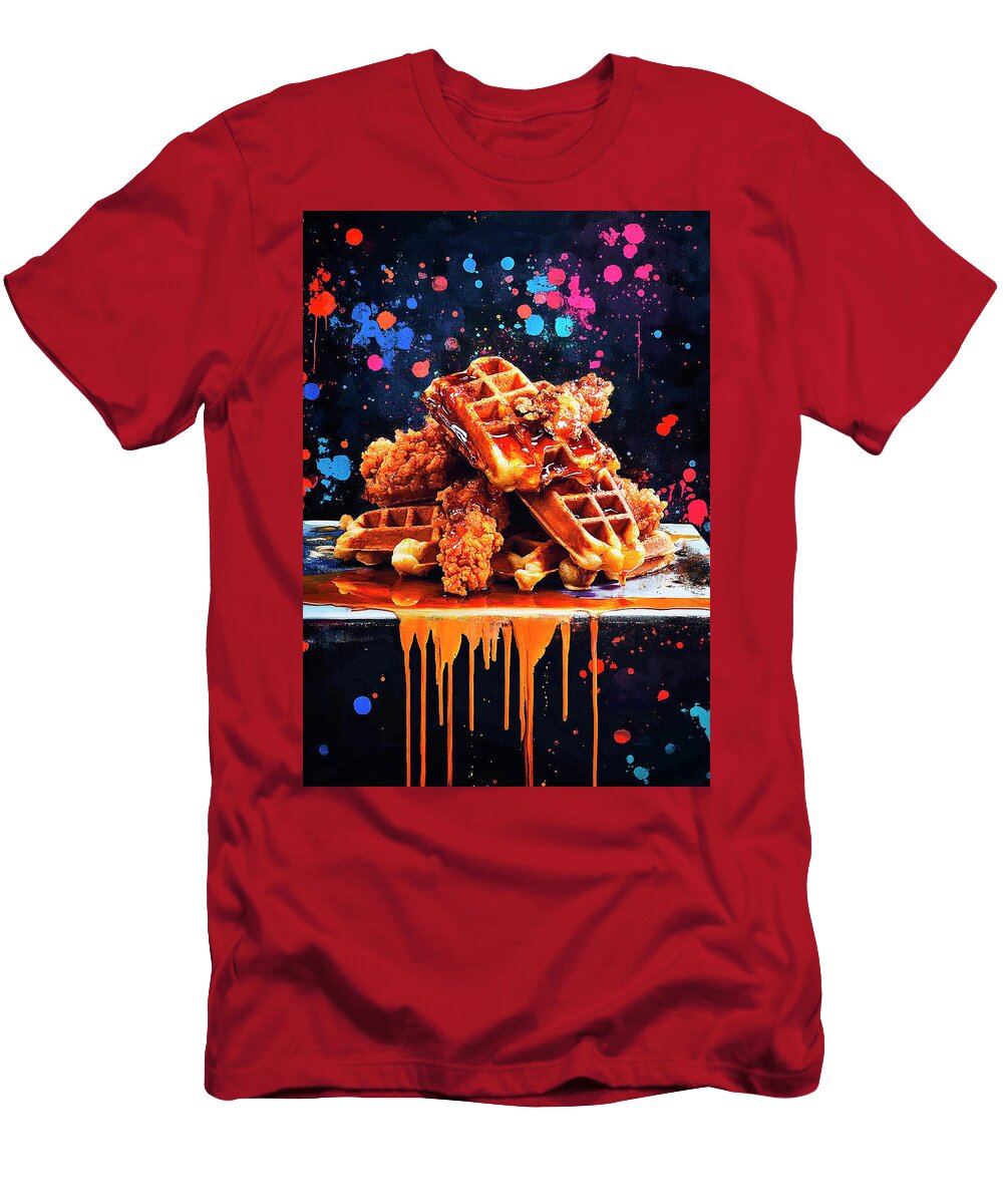 Fried Chicken and Waffle Masterpiece Merssi Norely T-Shirt
