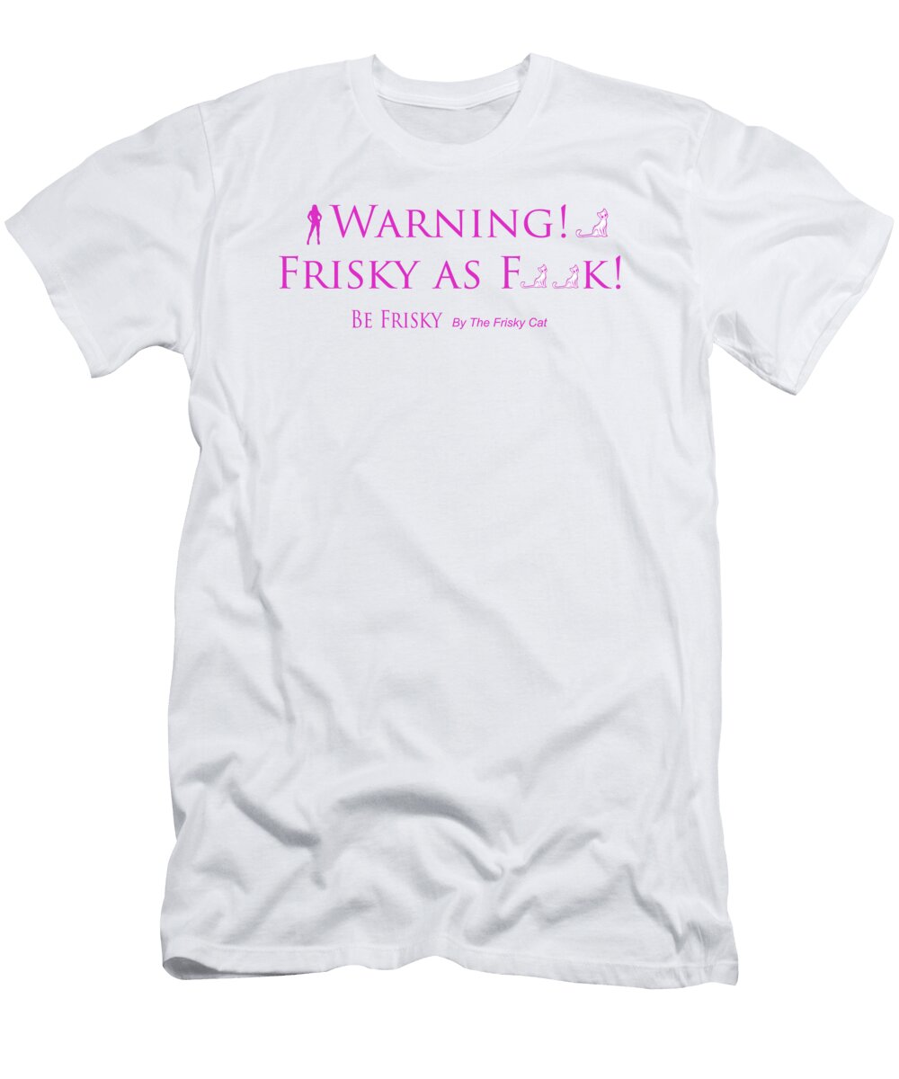 Frisky As Fxxk Logo Angelina Diablo Fine Art Photography T-Shirt