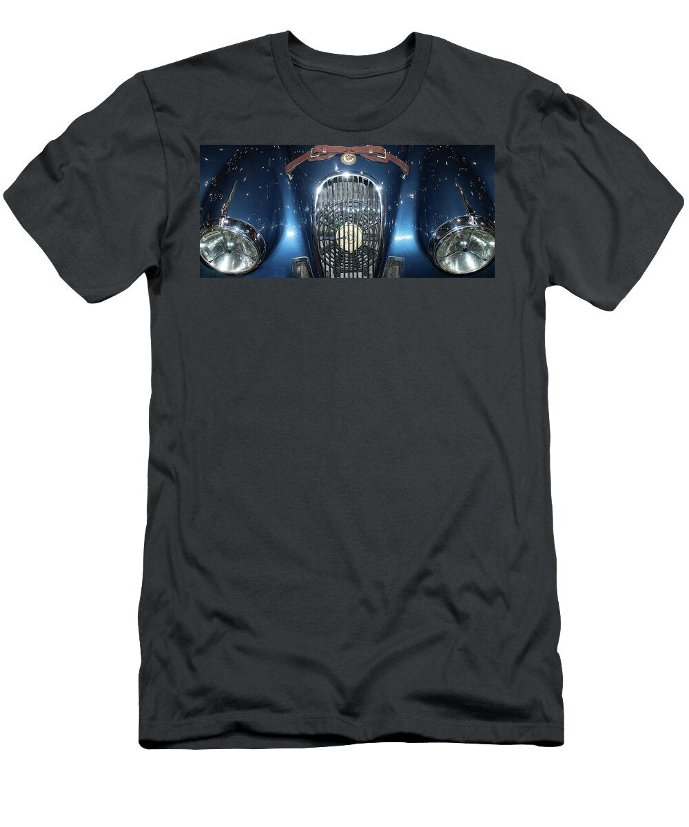 Front of Jaguar Xk120 Peter Lloyd T-Shirt