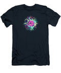 Fruity Rose Fancy Colorful Abstraction Pattern Design Green Pink Blue Philipp Rietz T-Shirt