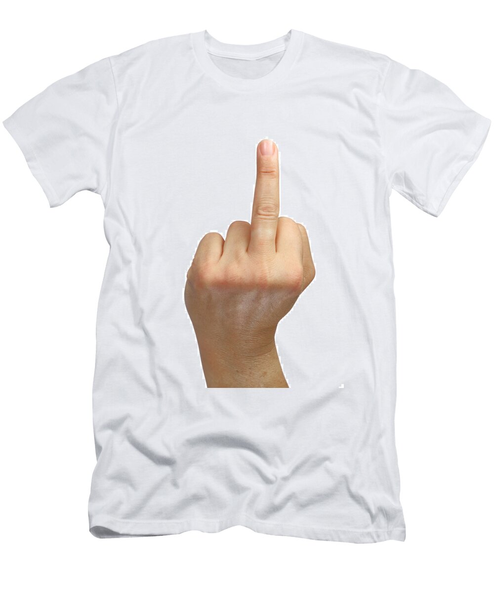 Fuck Off Finger Bleureflex T-Shirt