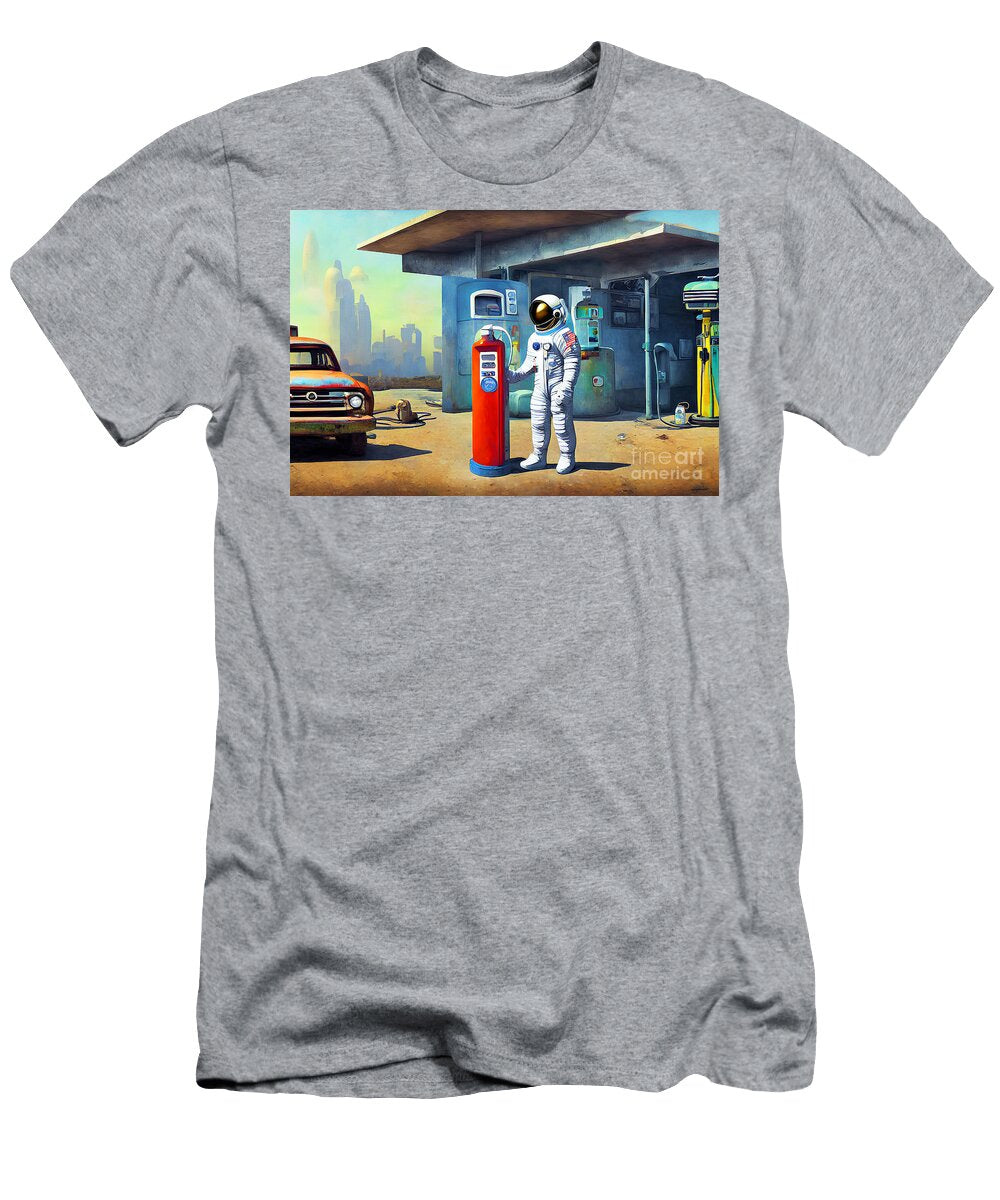Fueling Up At the Old Gas Station Backroads USA 20221114c2 Wingsdomain Art and Photography T-Shirt