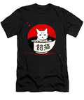 Full and Fed Up Cat in Noodles Bowl Hou Neko Mason Johnson T-Shirt