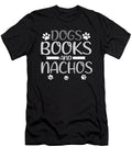 Fun Dog Lover Gift Dogs Books and Nachos Lover Gifts Kanig Designs T-Shirt
