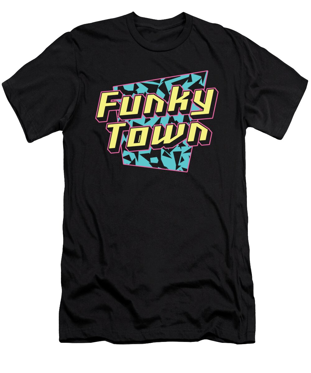 Funky Town 80s Aesthetic and Gifts Licensed Art T-Shirt