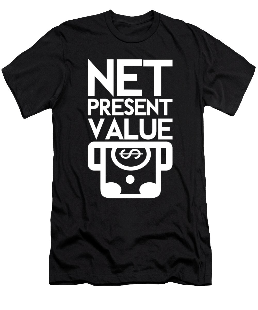 Funny Accounting Bookkeeping Accountant Net Present Value Crazy Squirrel T-Shirt