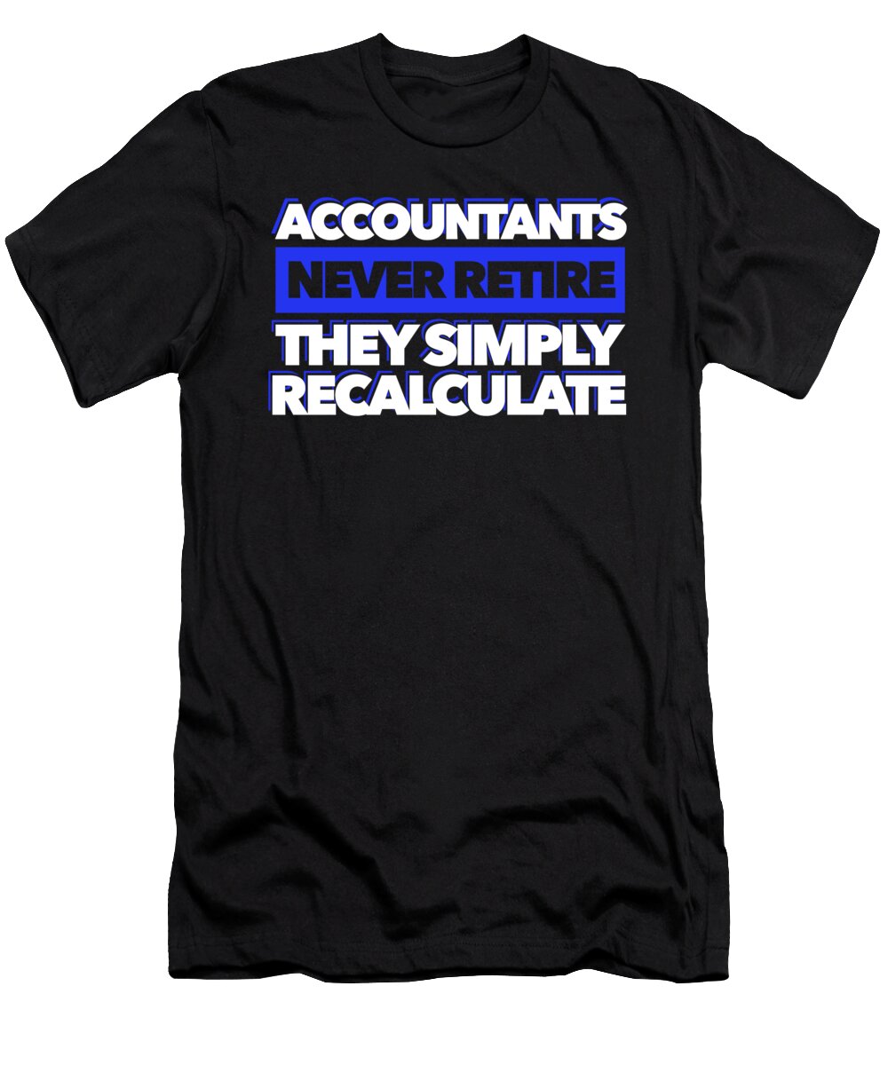 Funny Accounting Bookkeeping Actuary Accountant Bookkeeper Crazy Squirrel T-Shirt