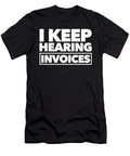 Funny Accounting Bookkeeping I Keep Hearing Invoices Crazy Squirrel T-Shirt