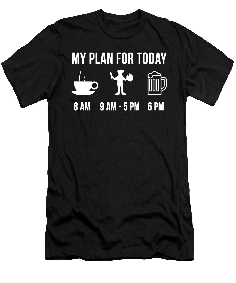 Funny Artist Job Art Career My Plan for Today Lukas Davis T-Shirt