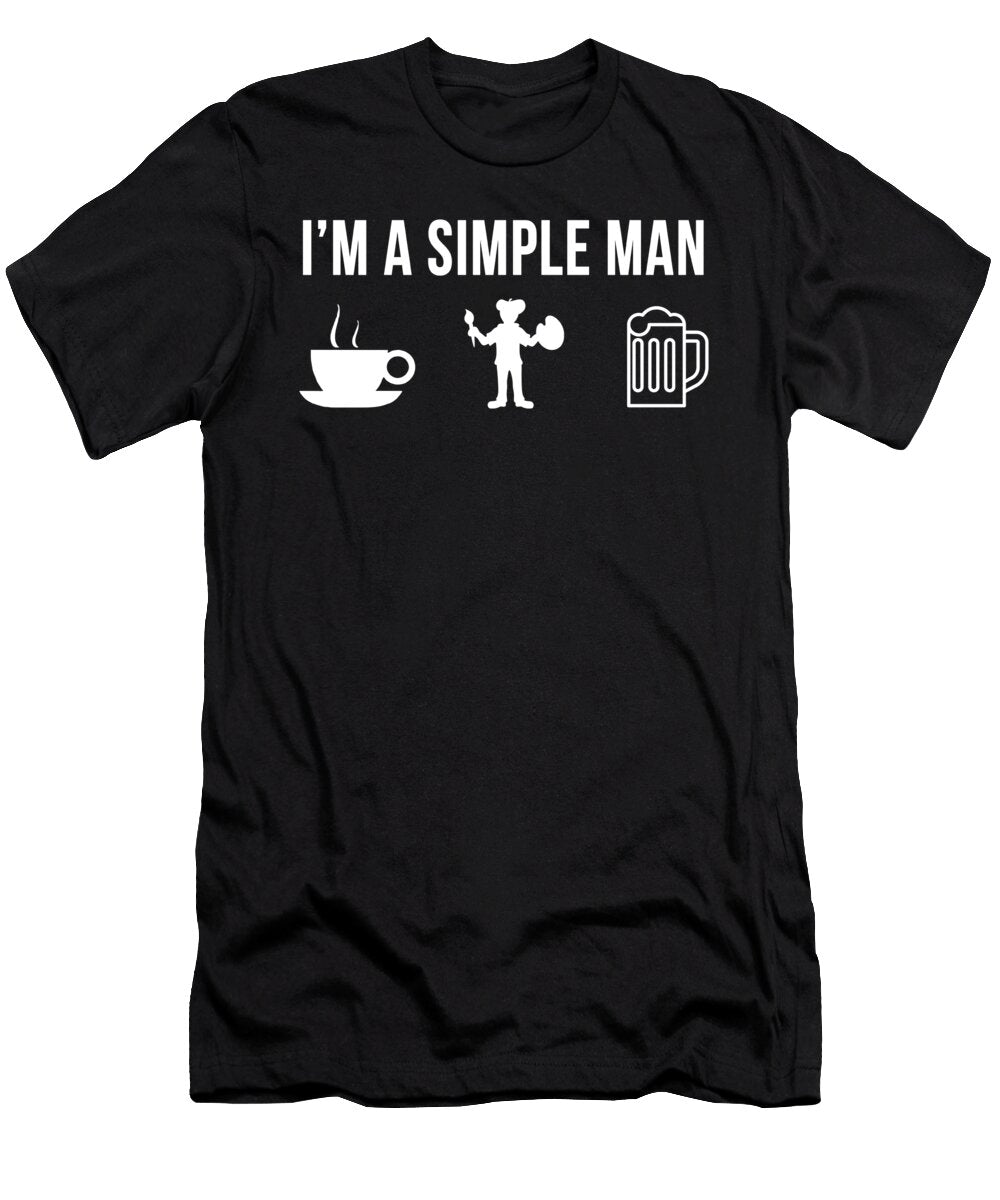 Funny Artist Job Art Career Simple Man Lukas Davis T-Shirt