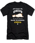 Funny Back to School Art for Kids Teen Students Dark Ruler T-Shirt