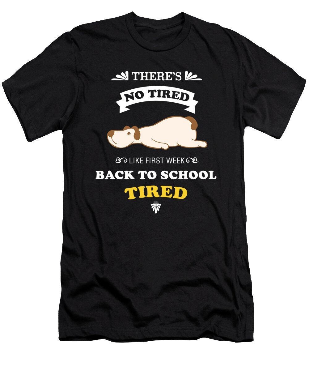 Funny Back to School Art for Kids Teen Students Dark Ruler T-Shirt
