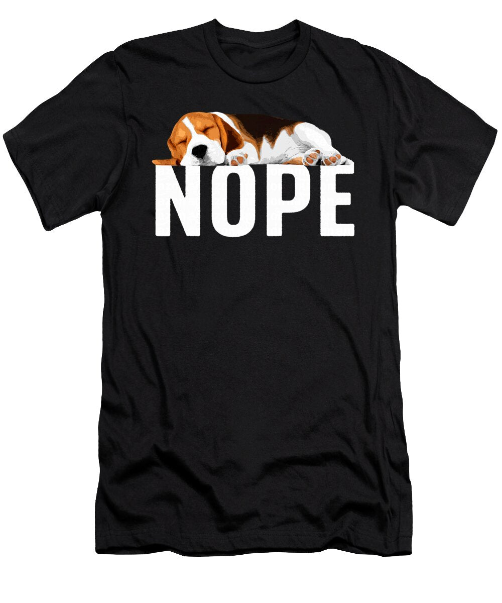 Funny Beagle Art for Men Women Nope Beagle Dog Dh Bubble T-Shirt