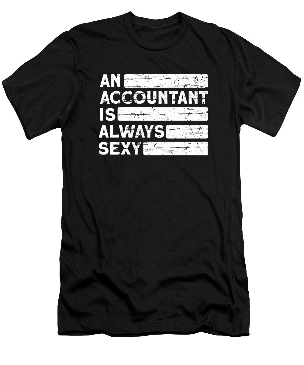 Funny Bookkeeper Accounting Bookkeeping Cpa Sexy Accountant Crazy Squirrel T-Shirt