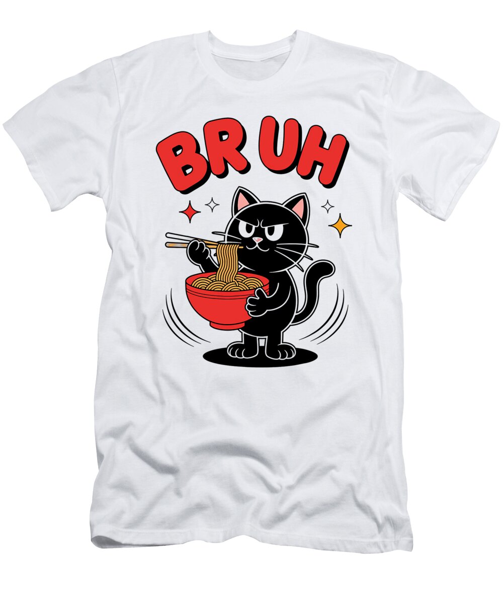 Funny Cat Bruh for Teens Boys Girls Men Women Zyneu Gangd T-Shirt