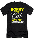 Funny Cat Homework Animal Pet Kitten Cat Lady Gift Muc Designs T-Shirt