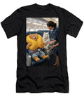 Funny Cat in Life Vest on Airplane Matthias Hauser T-Shirt