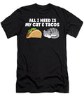 Funny Cat Lover All I Need Is My Cat and Taco Eq Designs T-Shirt