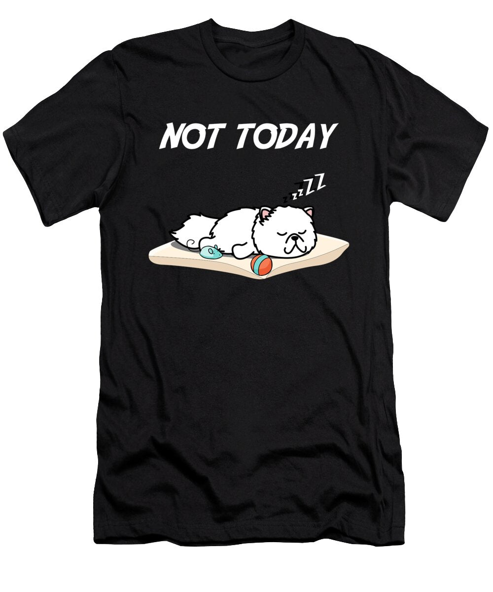 Funny Cat Tomcat Nope Not Today Cute Saying Ari Shok T-Shirt