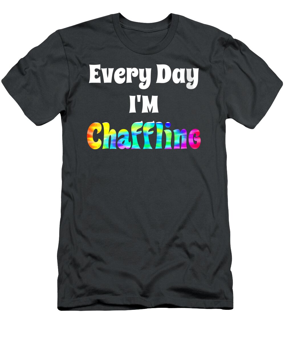 Funny Chaffle Every Day Im Chaffling Keto Waffle Tie Dye Saahai Evee T-Shirt