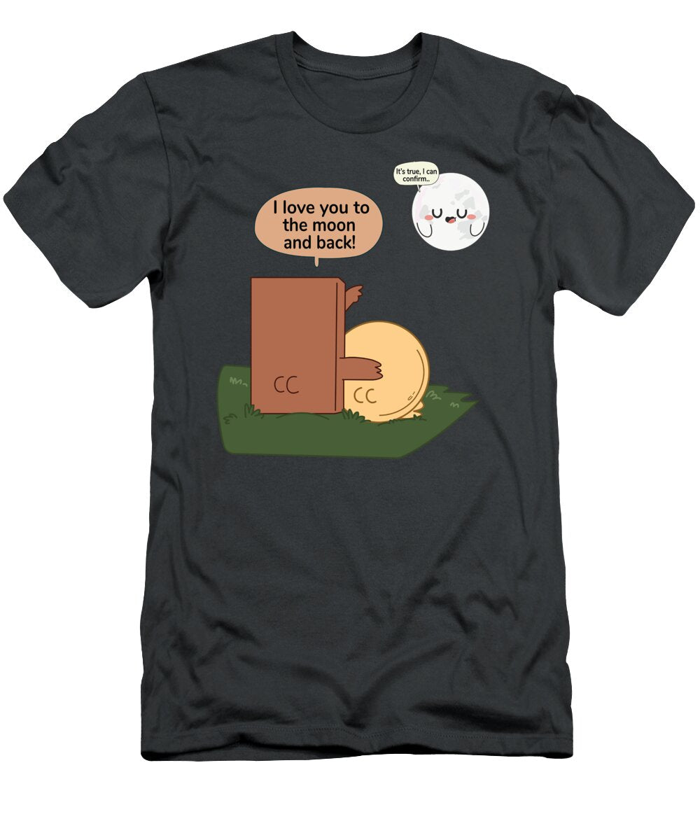 Funny Choco and Pancake Cosmic Love Under Moonlit Ali Mhammedia T-Shirt