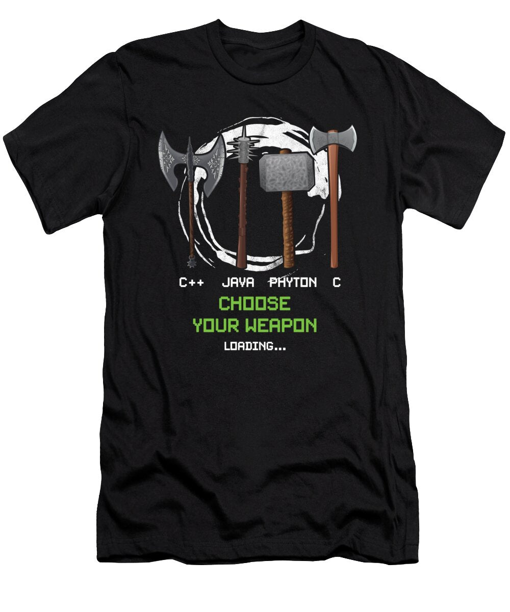 Funny Coder Programmer Developer Geeks Weapon Thomas Larch T-Shirt