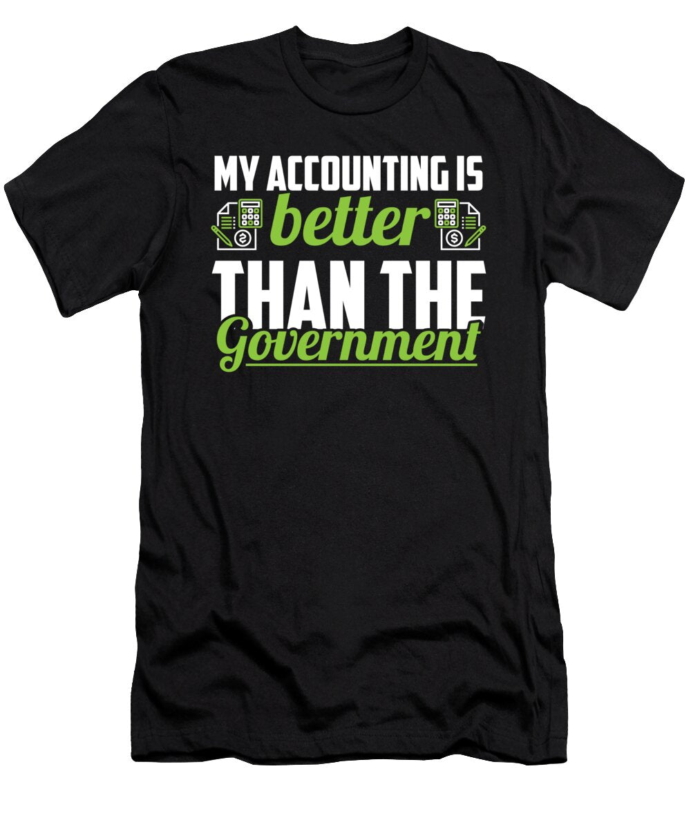 Funny Cpa Accountancy Finance Bookkeeper Senior Accountant Crazy Squirrel T-Shirt