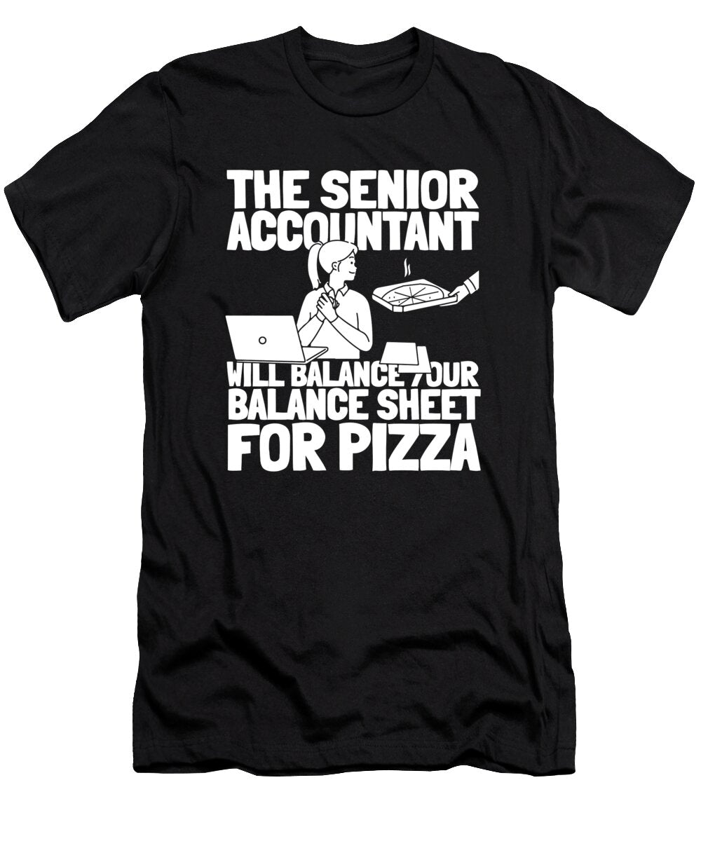 Funny Cpa Bookkeeper Finance Accounting Senior Accountant Crazy Squirrel T-Shirt