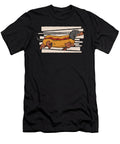 Funny Dog Walking in Hot Dog Bread with Ketchup Licensed Art T-Shirt