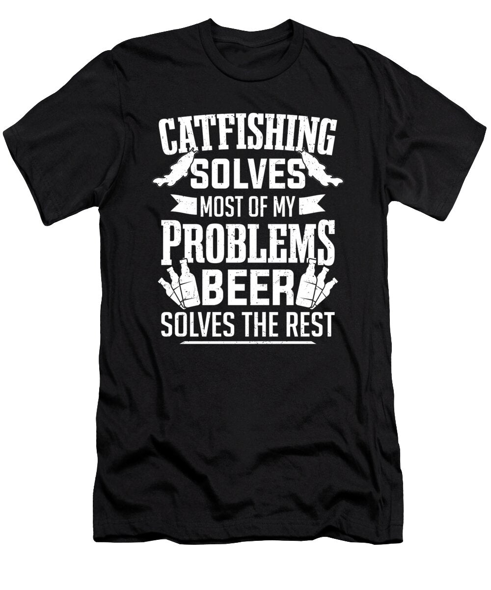 Funny Flathead Catfish Hunter Catfishing Beer Men Colorfulsnow T-Shirt