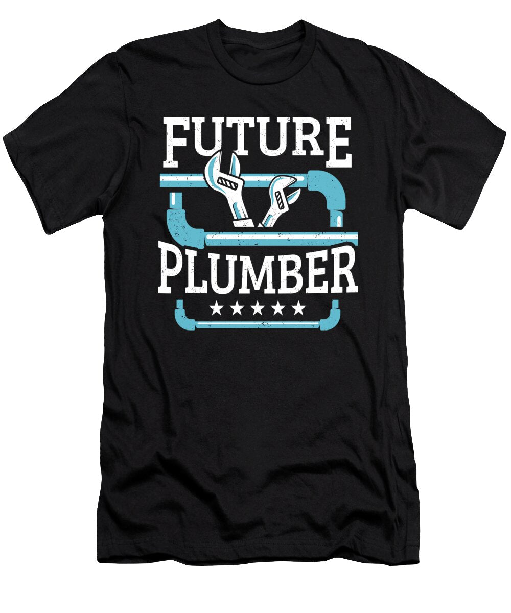 Funny Future Plumber Kids Plumbing Pipe Wrench Colorfulsnow T-Shirt
