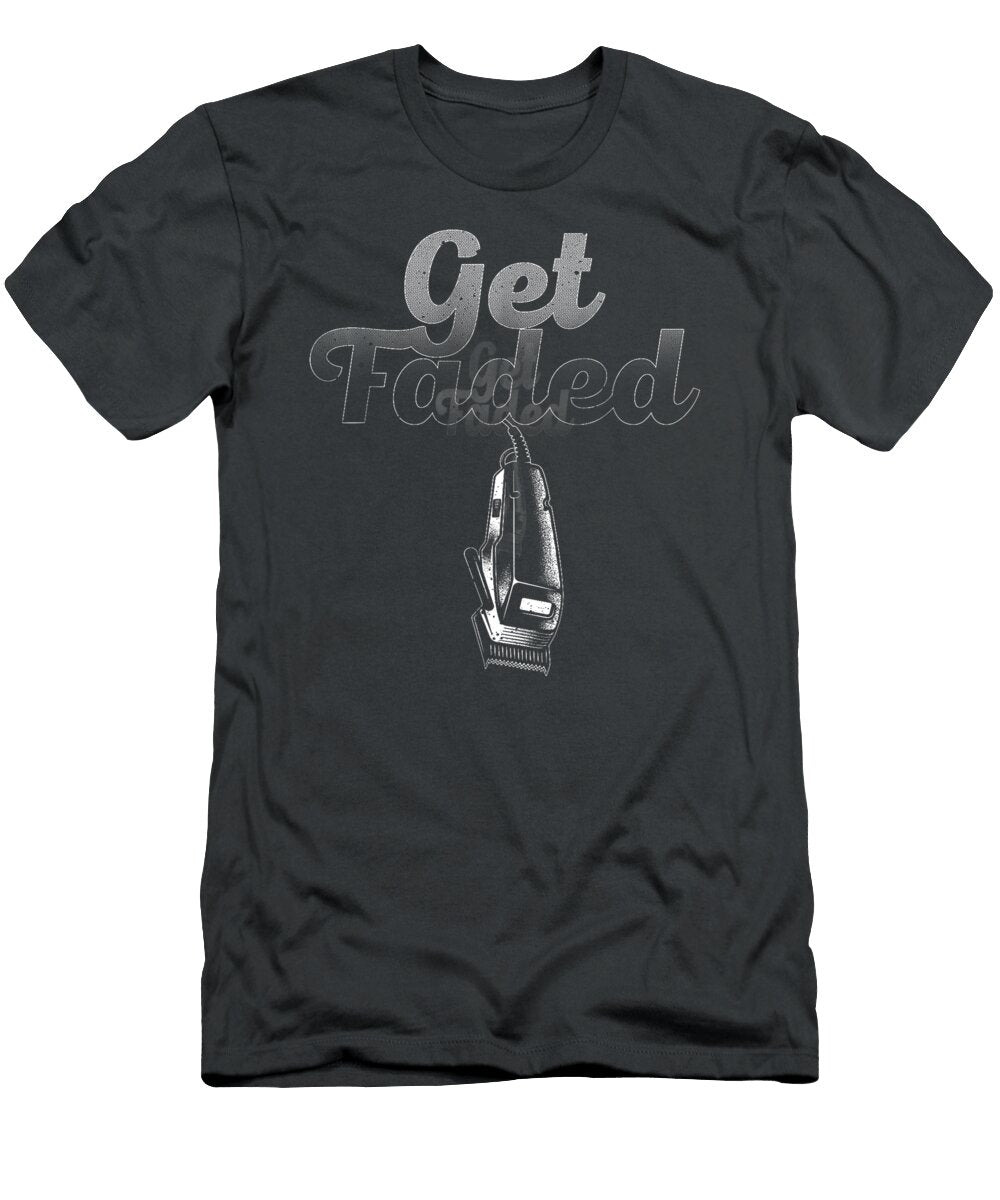 Funny Get Faded Barber Designs for Men Dad Hair Style Lovers Karamo Azelia T-Shirt