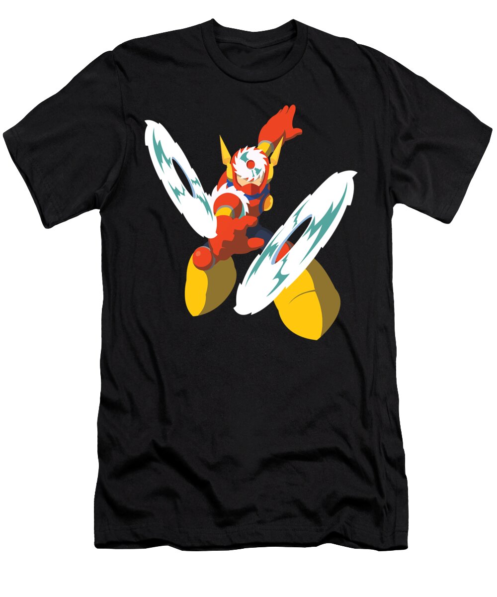 Funny Gift Mega Japanese Man Video Games Retro Wave Anime Chipi T-Shirt