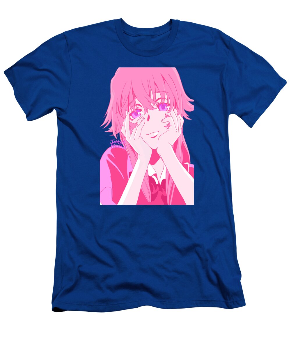 Funny Gifts Pink Yuno Gasai Gifts for Best Douxie Grimo T-Shirt