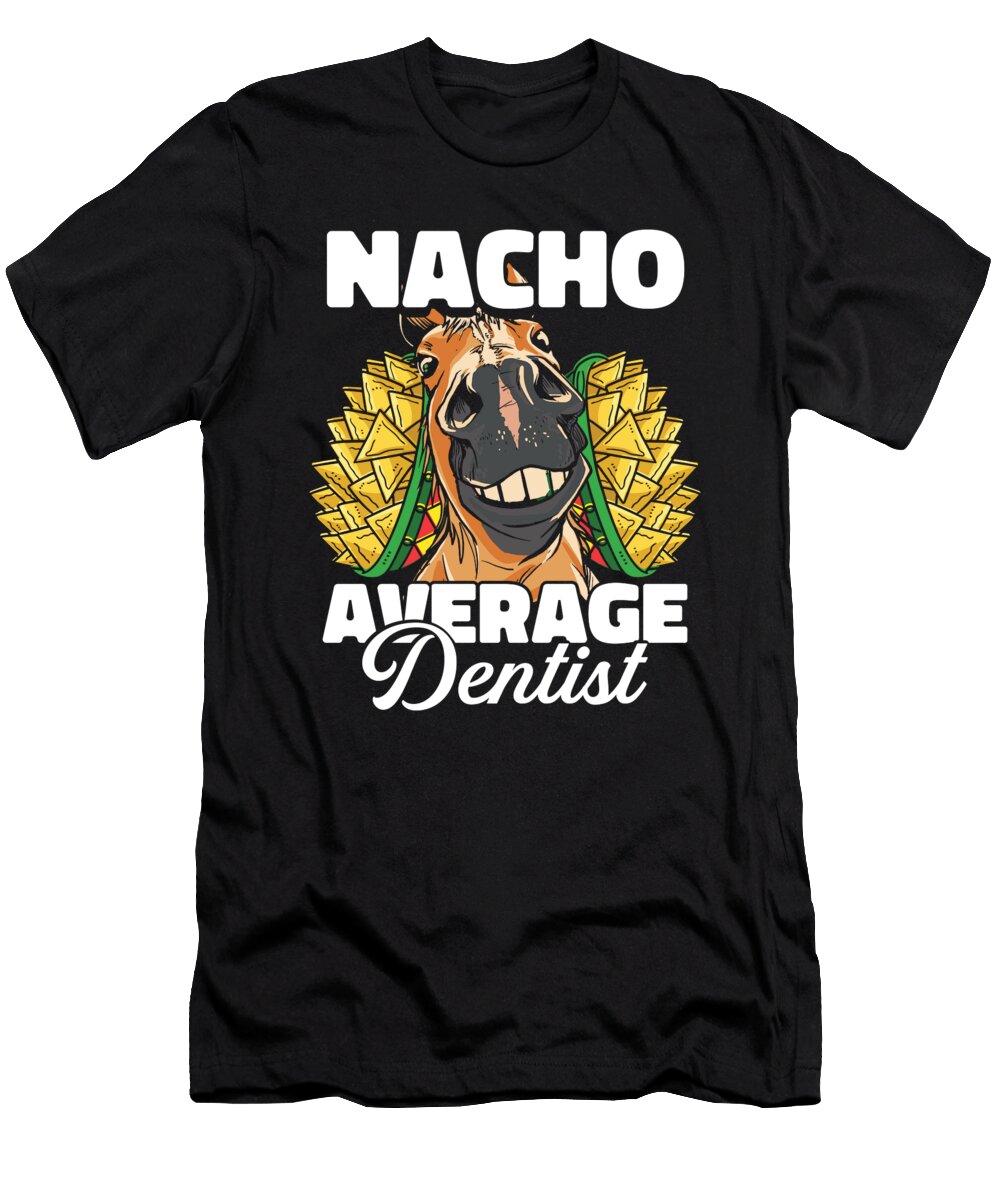 Funny Horse Riding Rider Horseback Nacho Average Dentist Crazy Squirrel T-Shirt